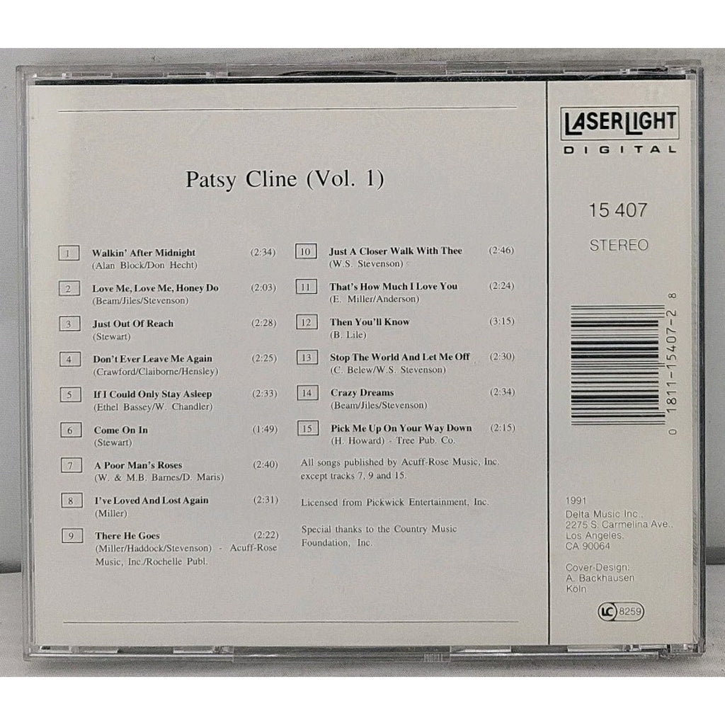 Vol. 1 Walkin' after Midnight by Patsy Cline (CD, 1991)