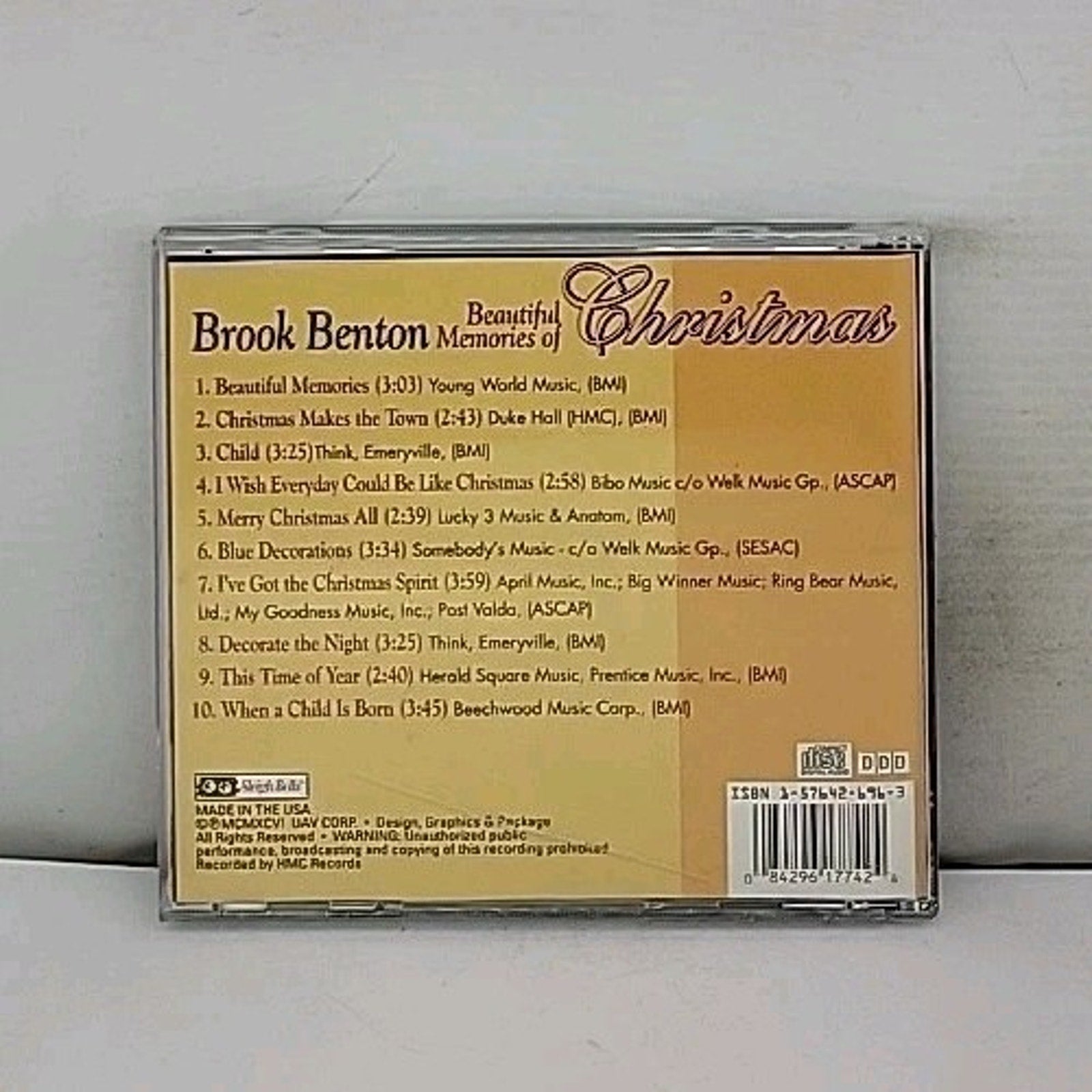 Beautiful Memories of Christmas - Brook Benton Audio CD