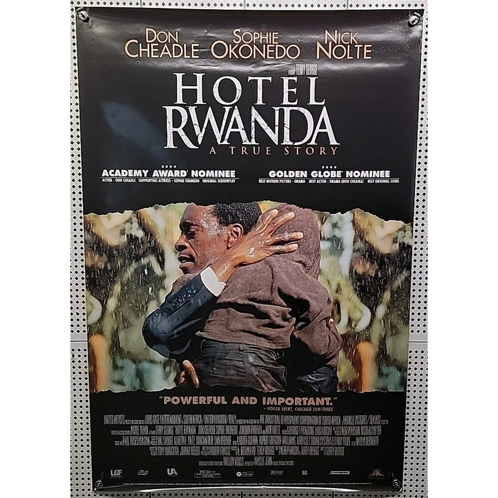 Hotel Rwanda DVD Movie Poster 1 Sided Original 27x40 Don Cheadle Nick Nolte