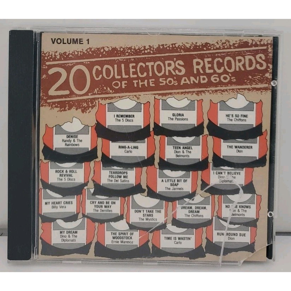 20 Collector's Records Of The 50's & 60's - Various Artists ( CD,1989 ) Volume 1