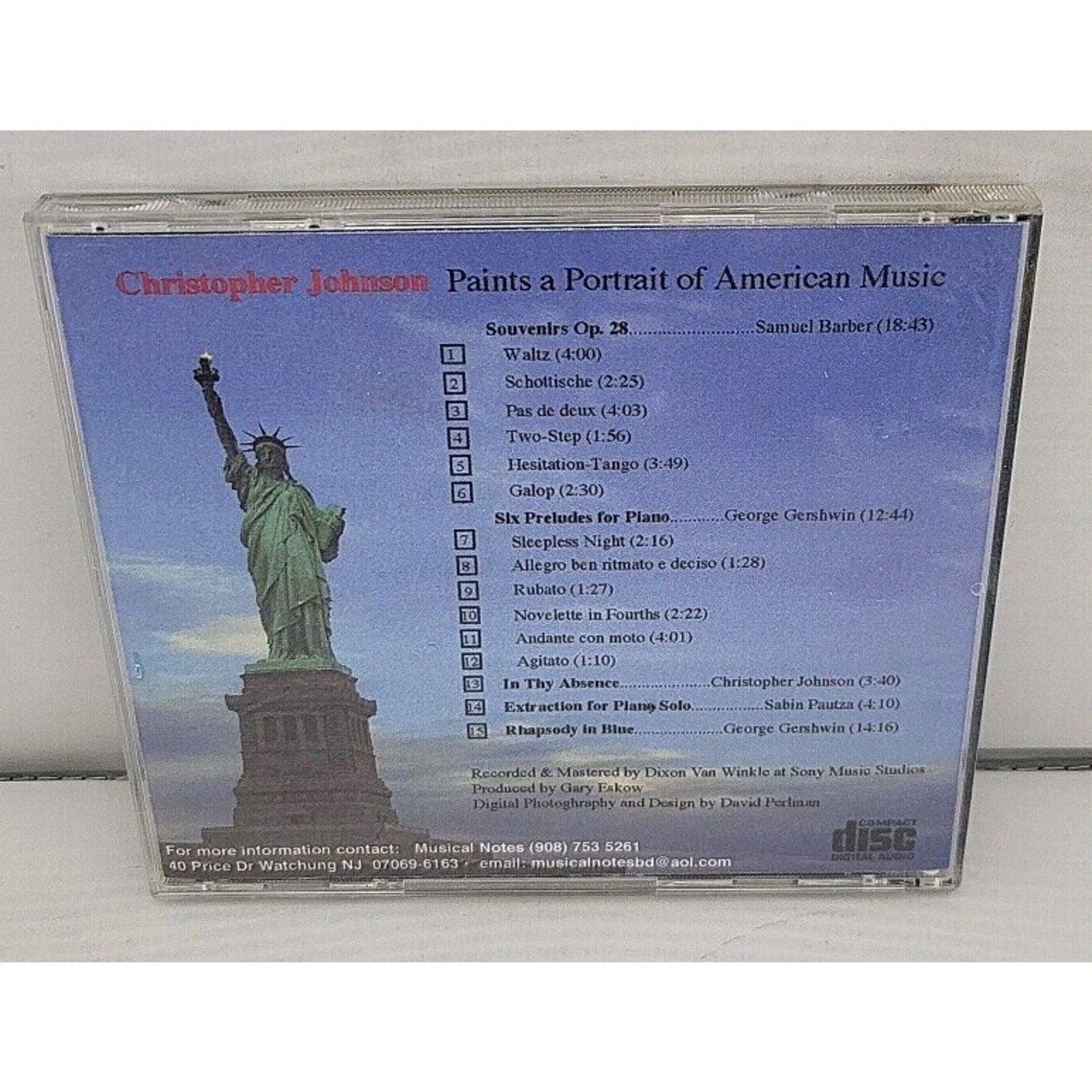 Christopher Johnson - Paints A Portrait Of American Noise CD Signed