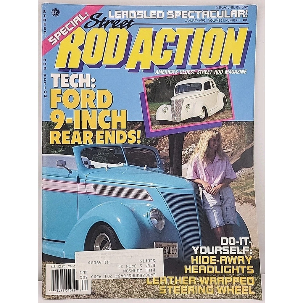 Street Rod Action Magazine January 1992 Volume 21 Number 1