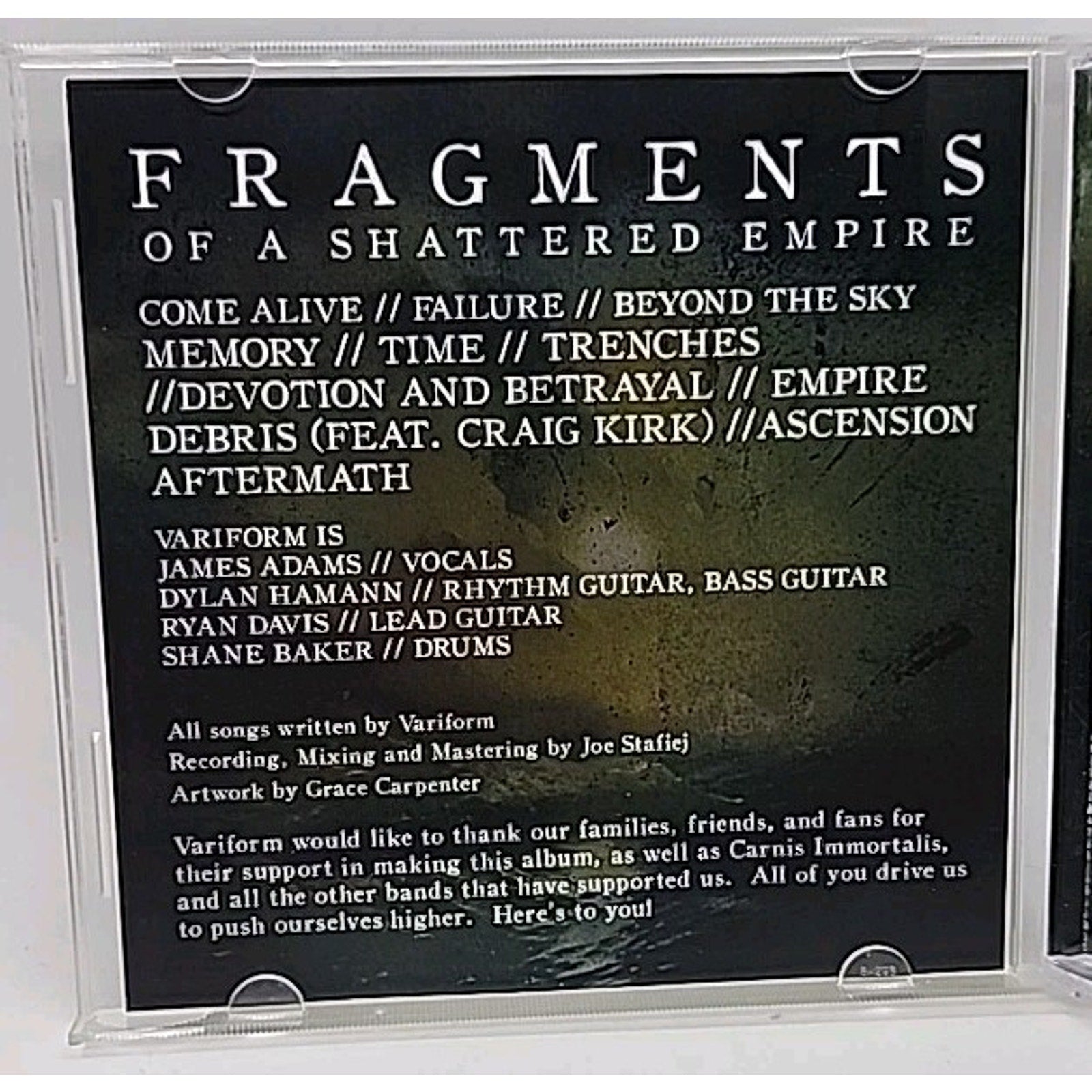 Variform Fragments Of An Empire (CD)