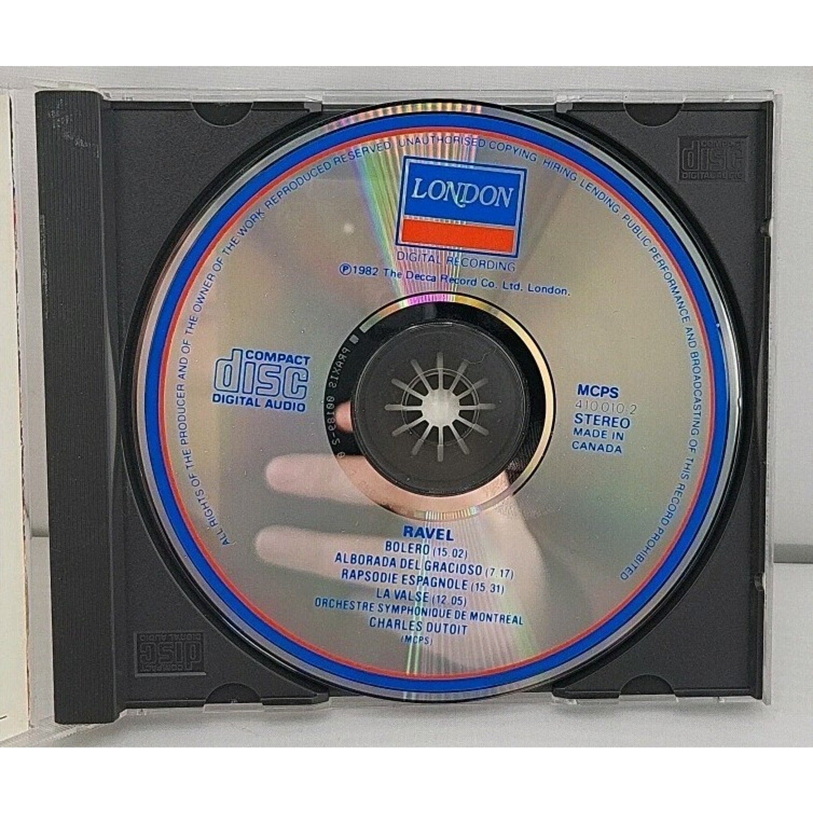 Ravel BOLERO Charles Dutoit Decca CD