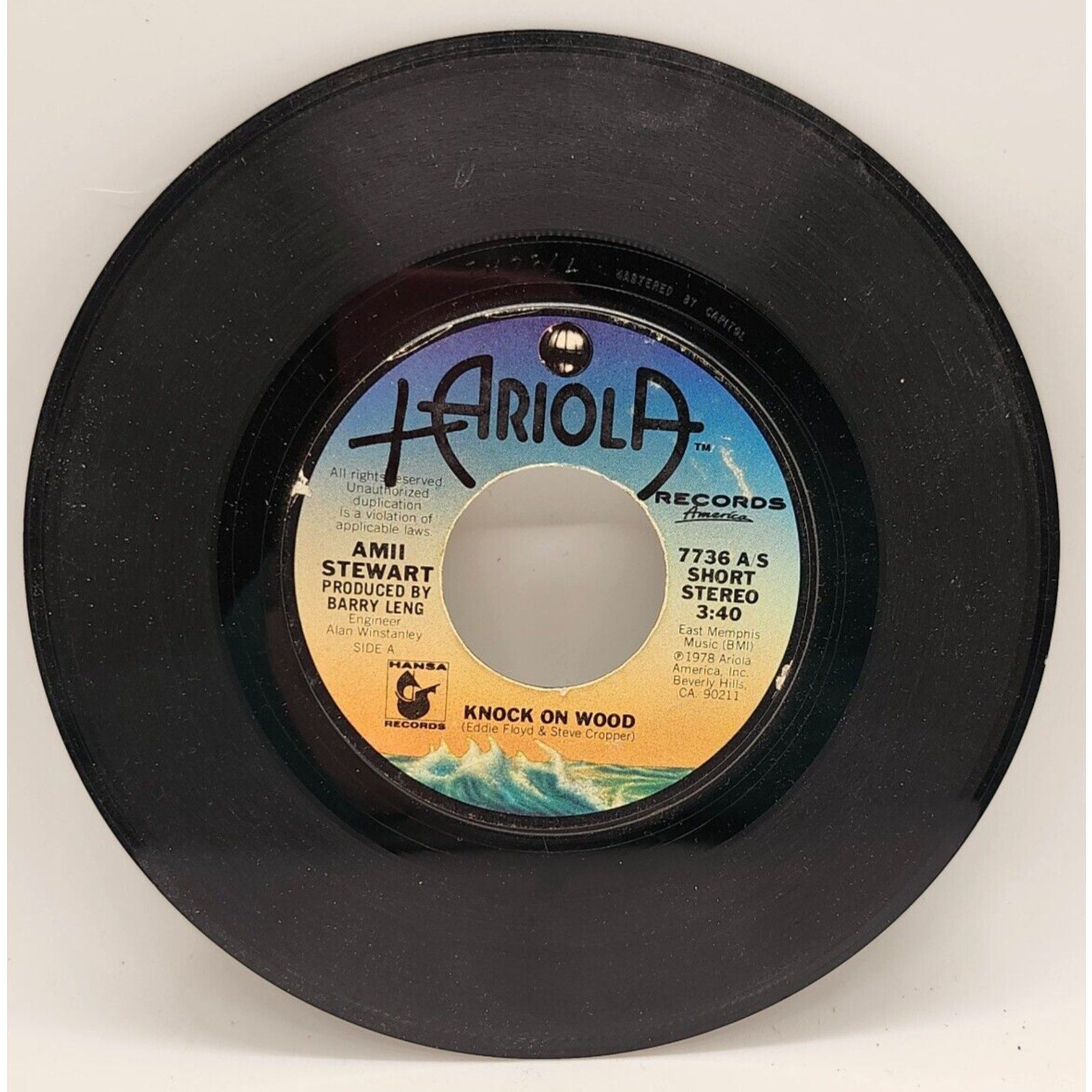 When You Are Beautiful by Barry Leng / Knock on Wood by Eddie Floyd (Record)7736