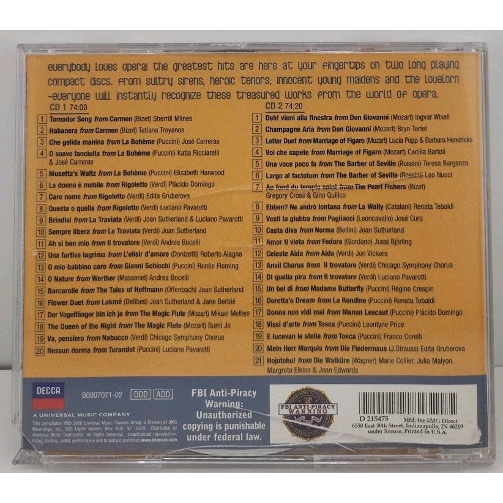 Everybody's Opera CD