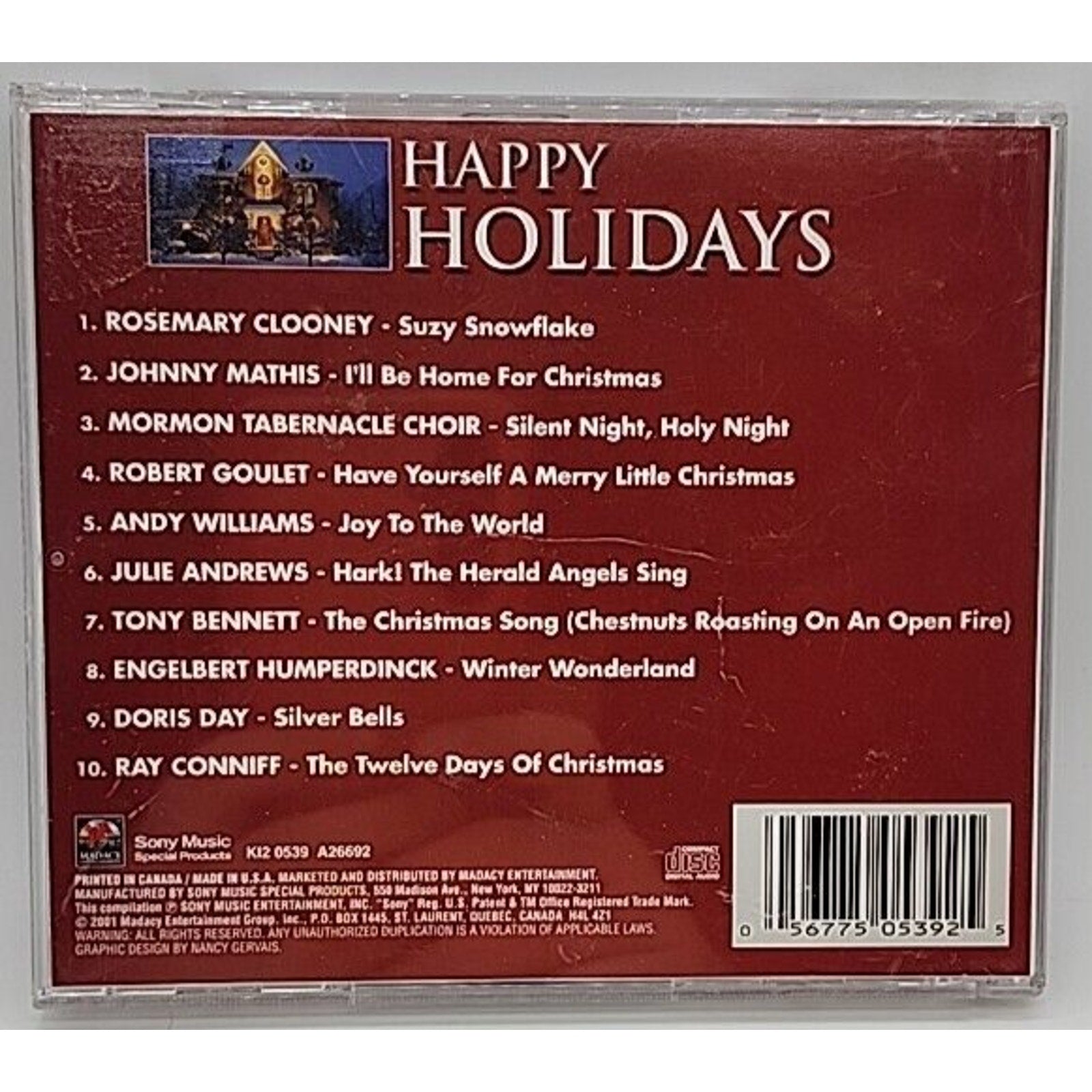 Happy Holidays By Various Artists (CD, 2001, Sony Music) Christmas Tony Bennett