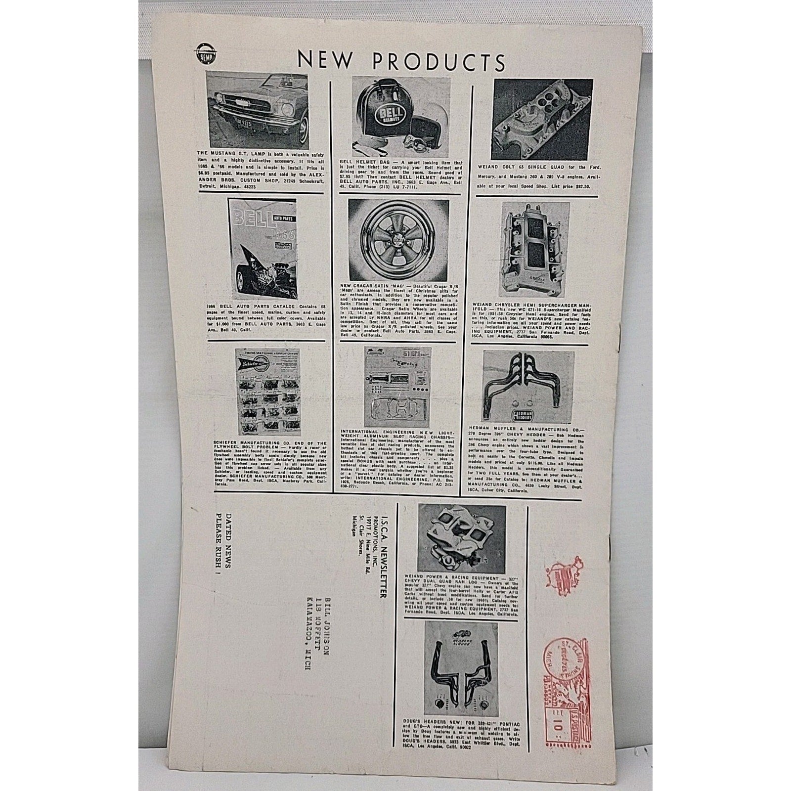 ISCA Newsletter January 1966 Volume VI Number 3