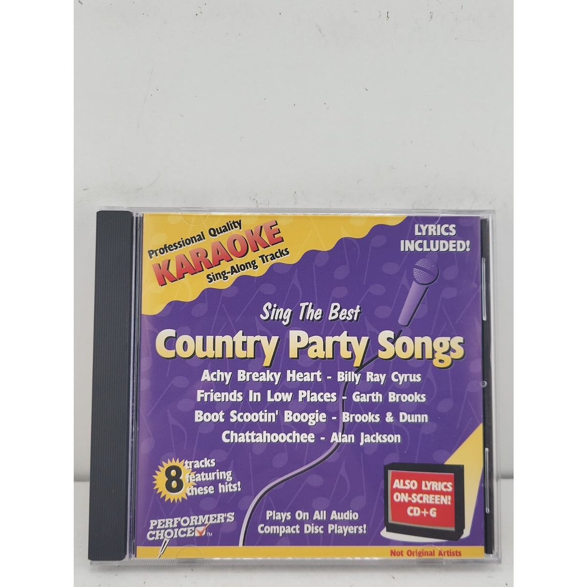 Karaoke Sing The Best Country Party Songs #7708 Performer's Choice CDG & CD