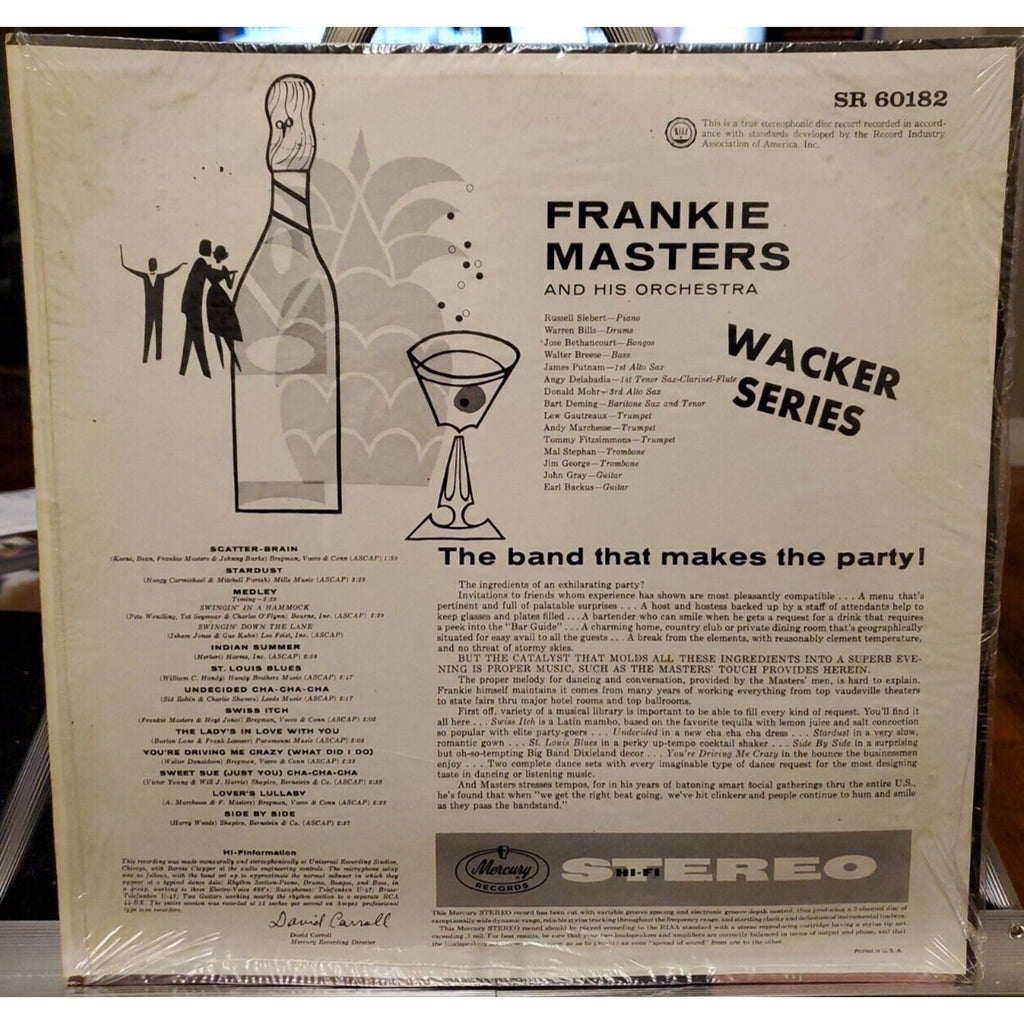 Frankie Masters The Band That Makes the Party (Record)