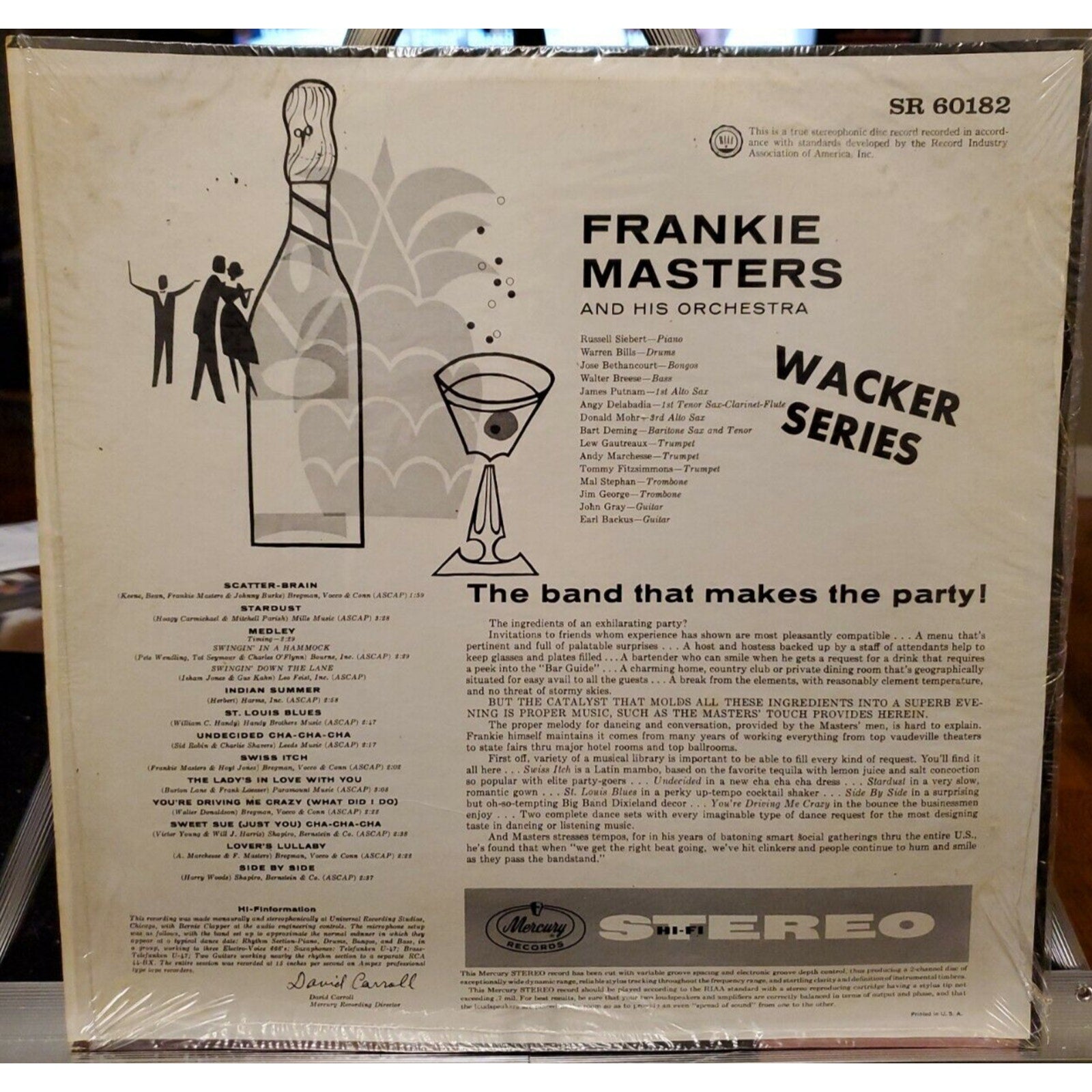 Frankie Masters The Band That Makes the Party (Record)