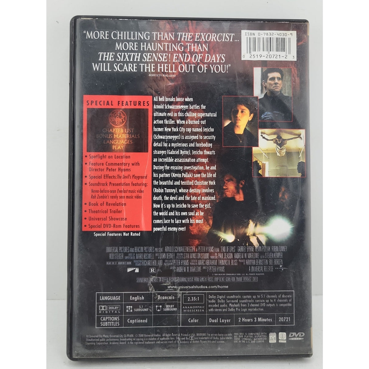 End of Days (DVD, 1999)