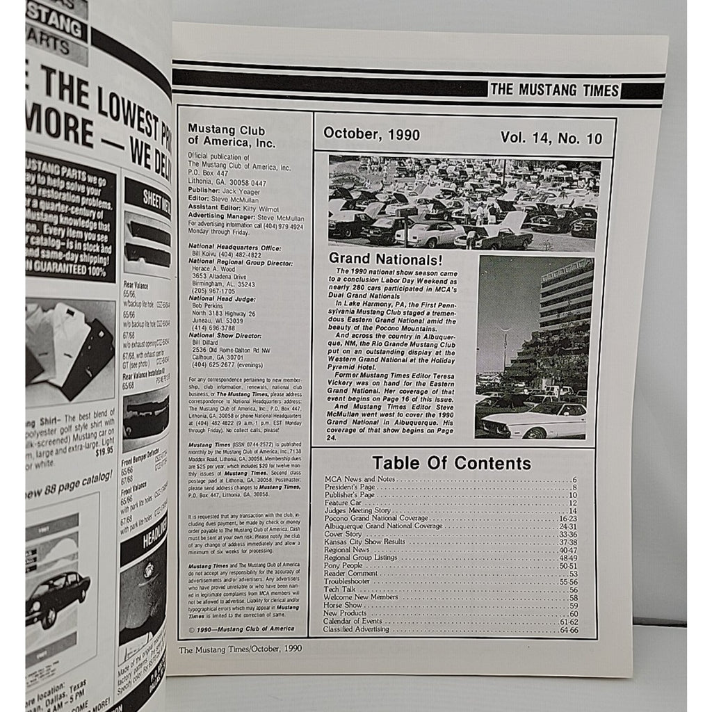 Mustang Times October 1990 Magazine