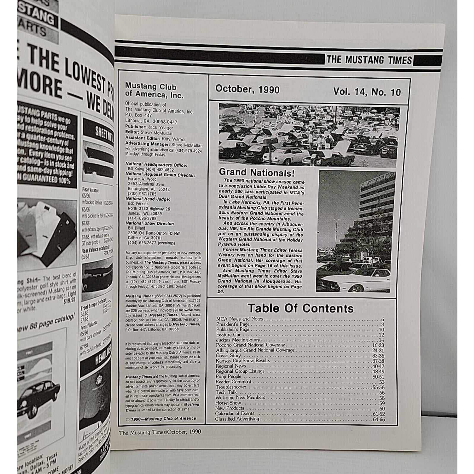 Mustang Times October 1990 Magazine