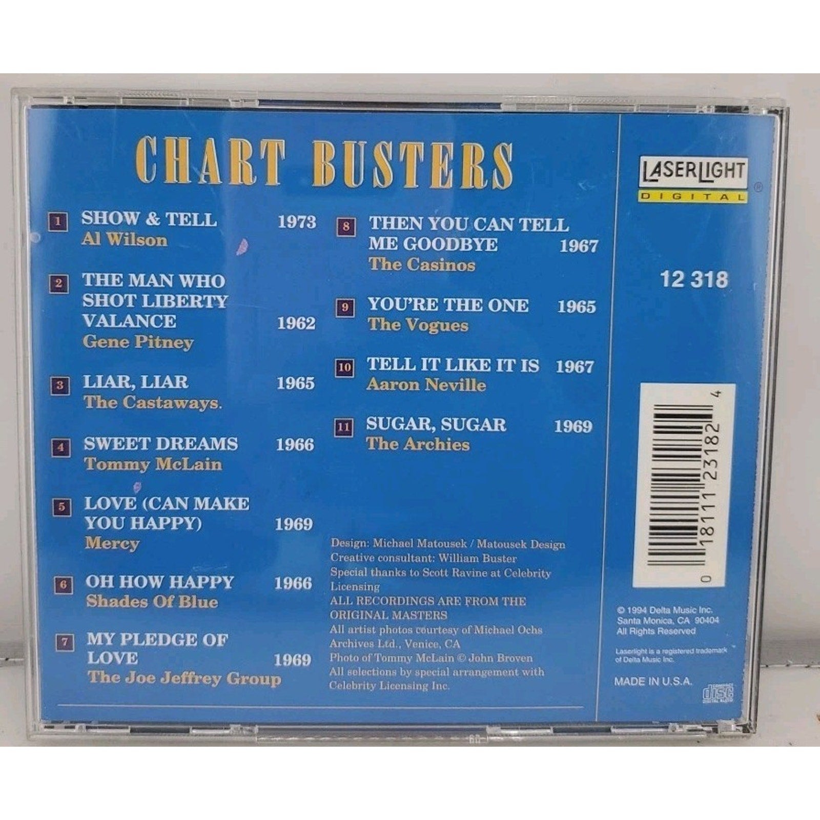 Chart Busters [Laserlight] by Various Artists (CD, Jul-1994, Laserlight)