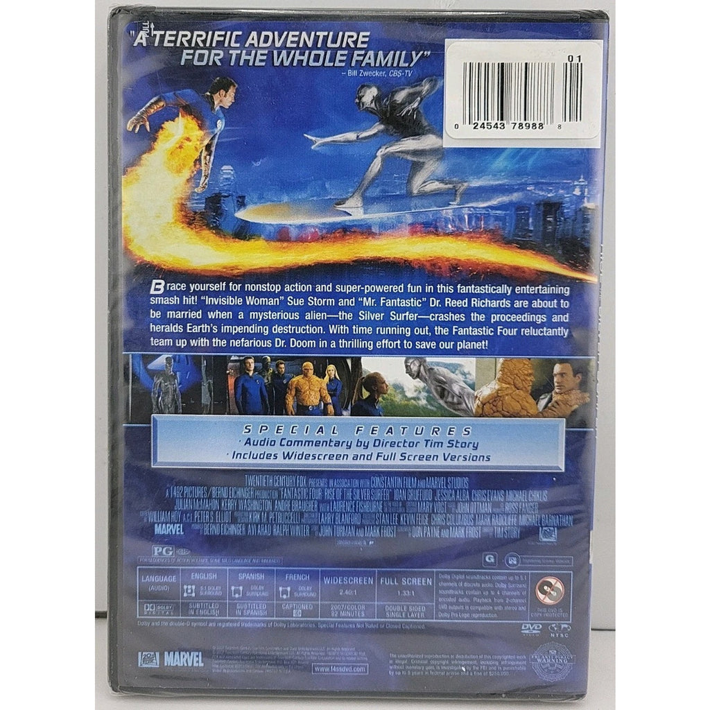 Fantastic Four: Rise of the Silver Surfer Movie Film DVD WS/FS *Brand New*