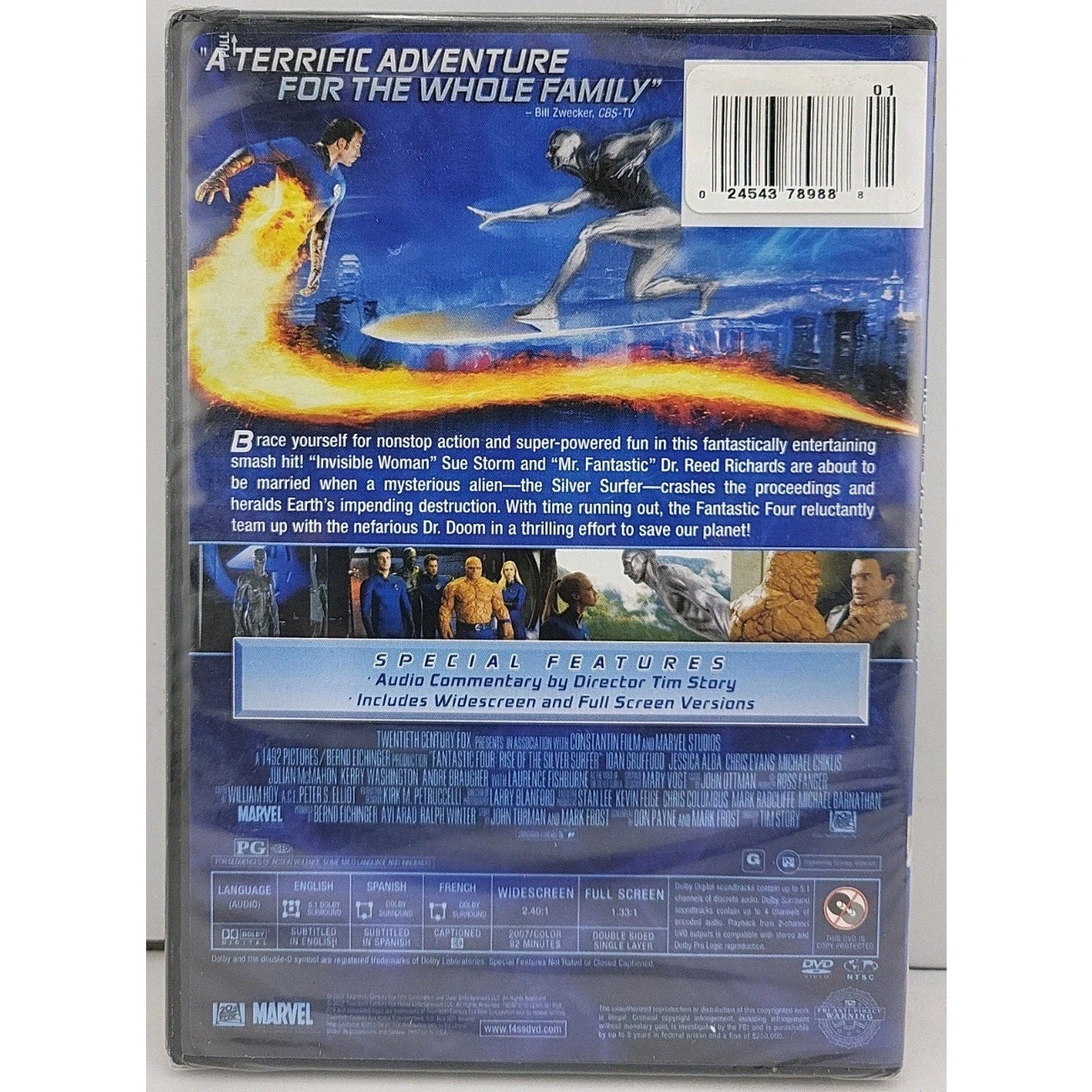 Fantastic Four: Rise of the Silver Surfer Movie Film DVD WS/FS *Brand New*