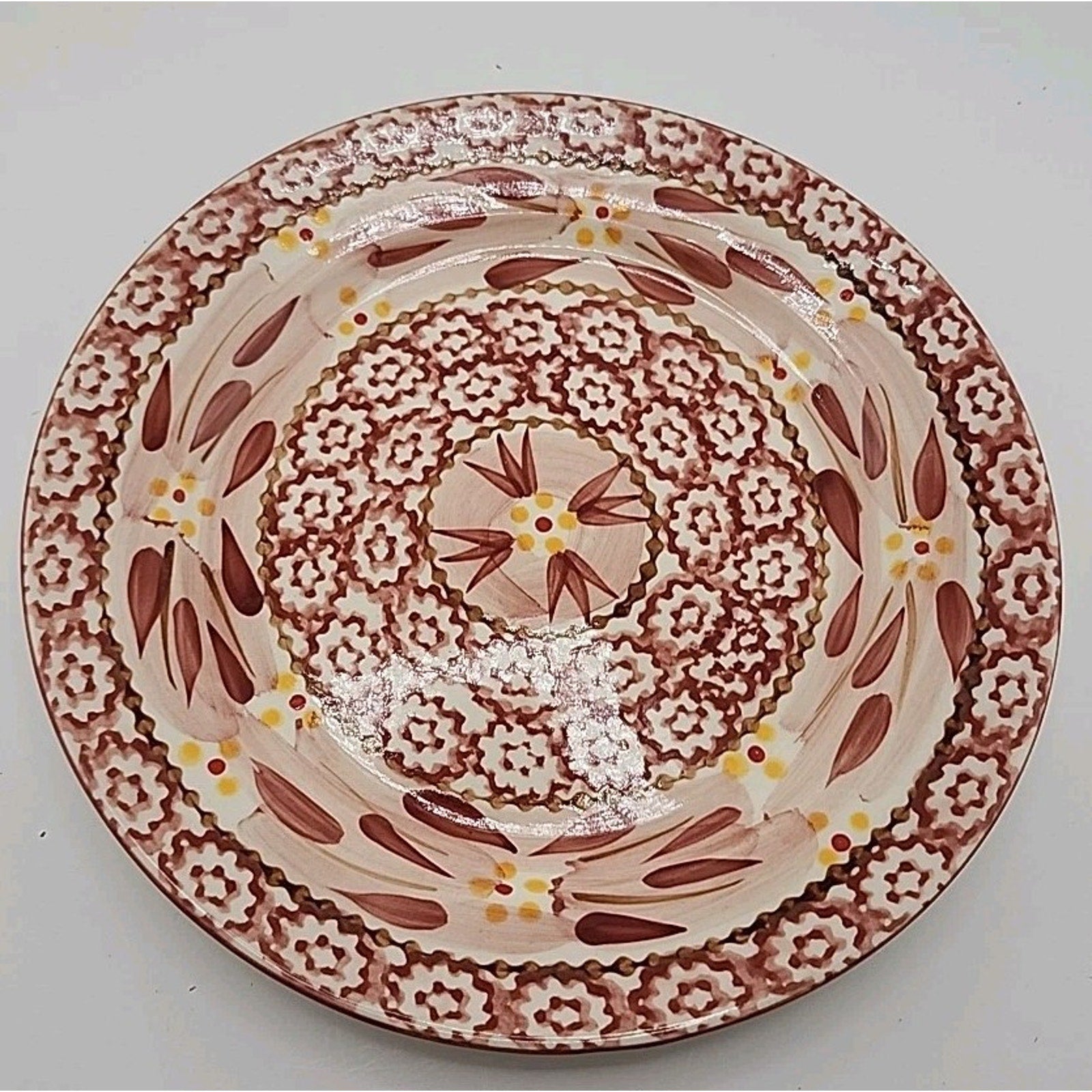 Set of 6 Temptations Ovenware by Tara Old World Cranberry Red 8” Salad Plates