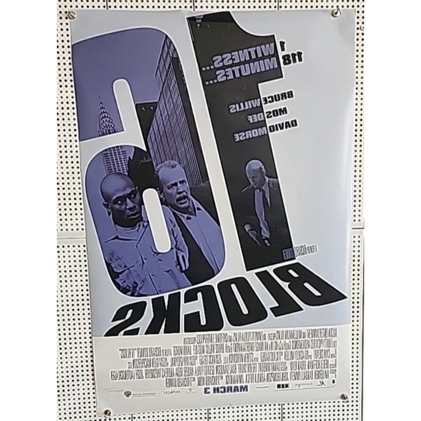 16 BLOCKS Original 27x40 D/S Movie Poster 2006