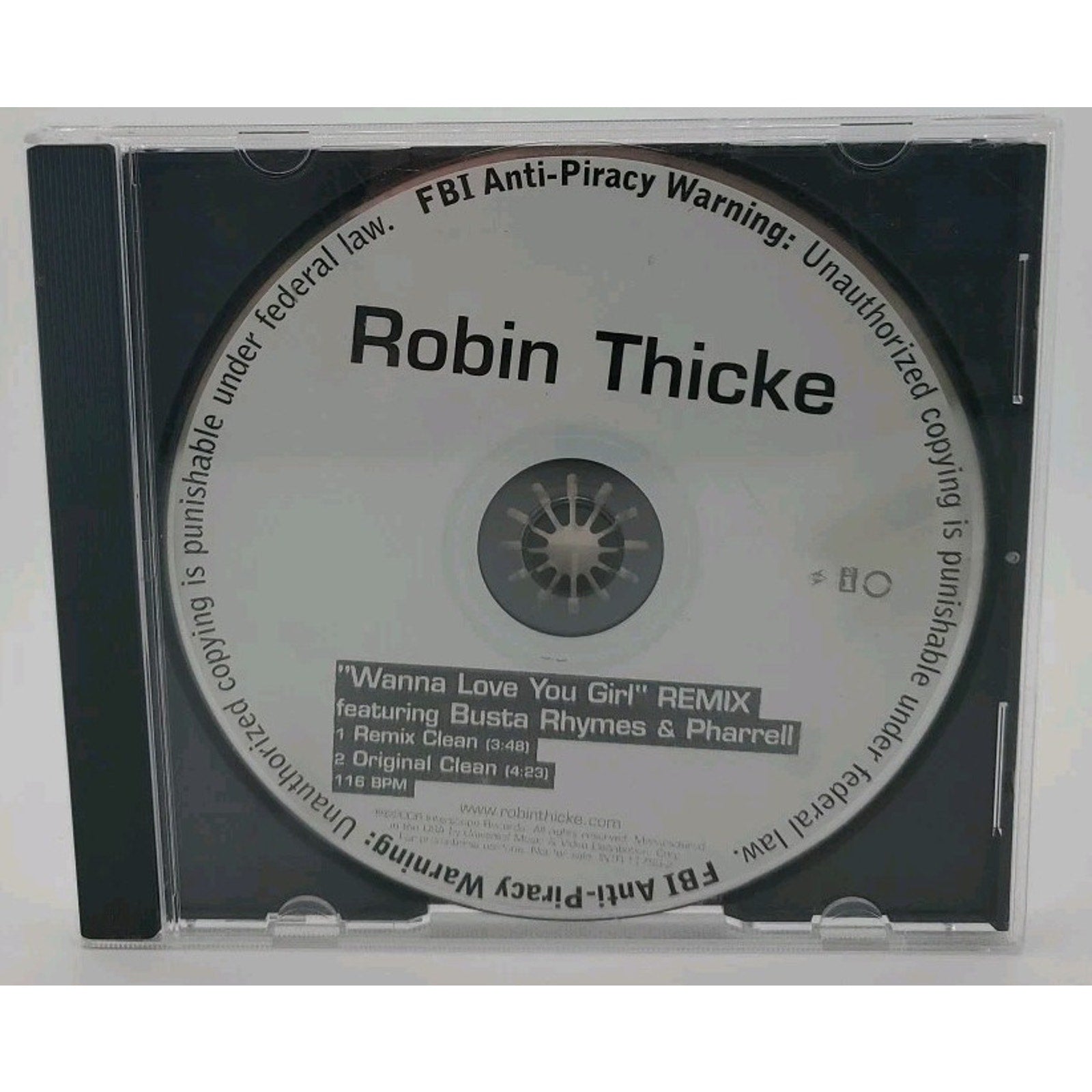 Robin Thicke Wanna Love You Girl Remix (CD)