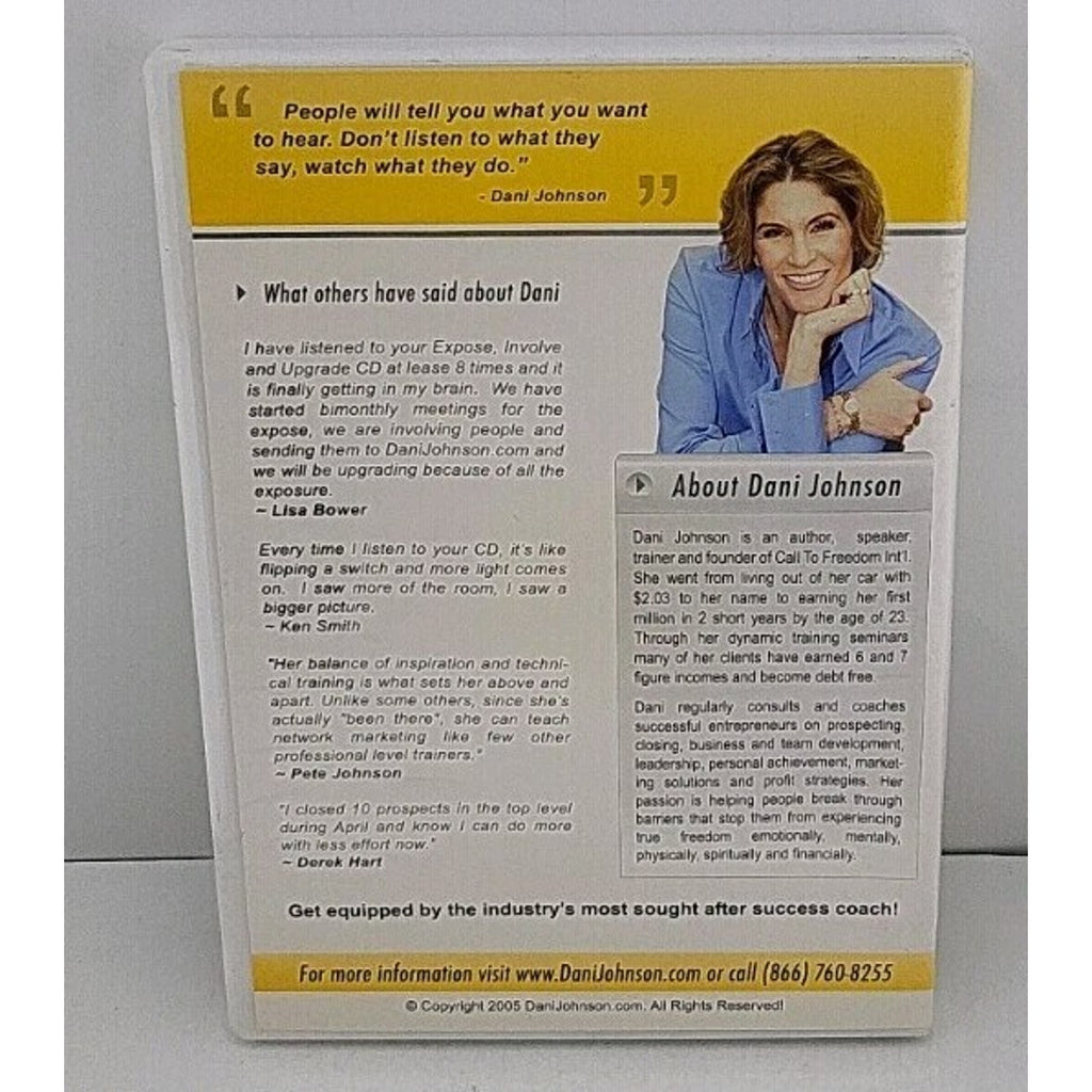 Expose, Involve And Upgrade 2 Jam- Packed CD's Featuring Dani Johnson LIVE! 2...