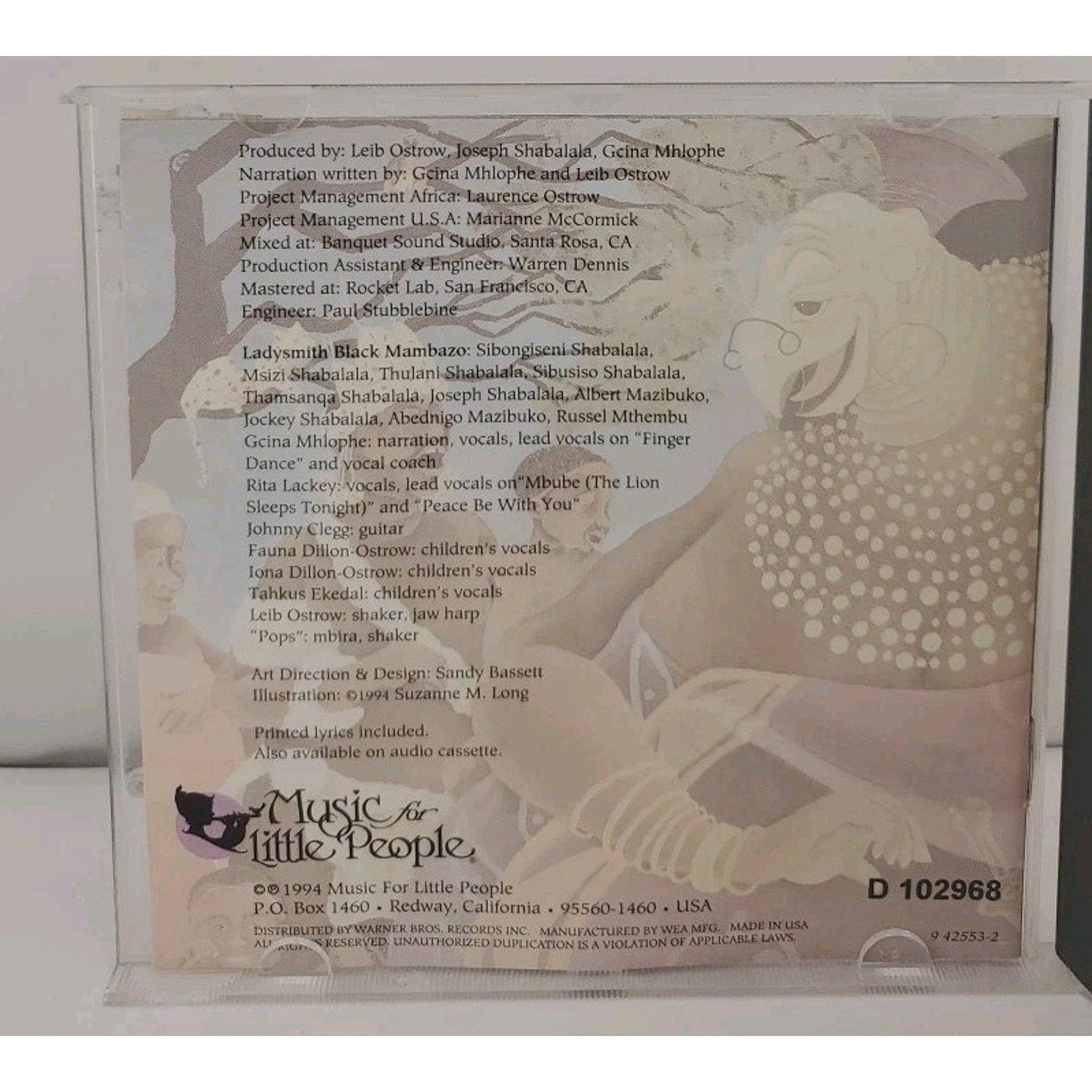 Gift of the Tortoise by Ladysmith Black Mambazo (CD, 1994)