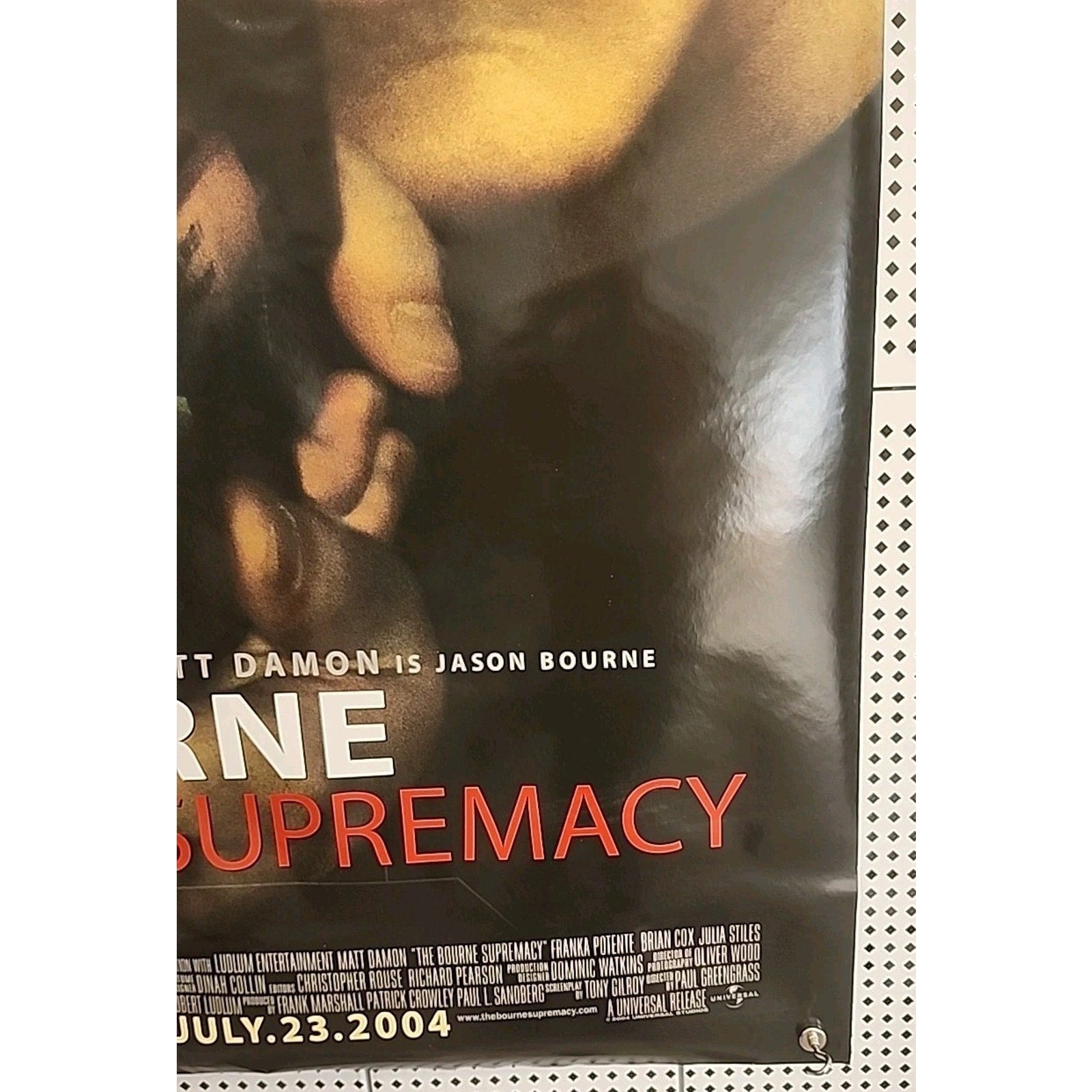 Bourne Supremacy Movie Poster 2 Sided Original 27x40 Matt Damon