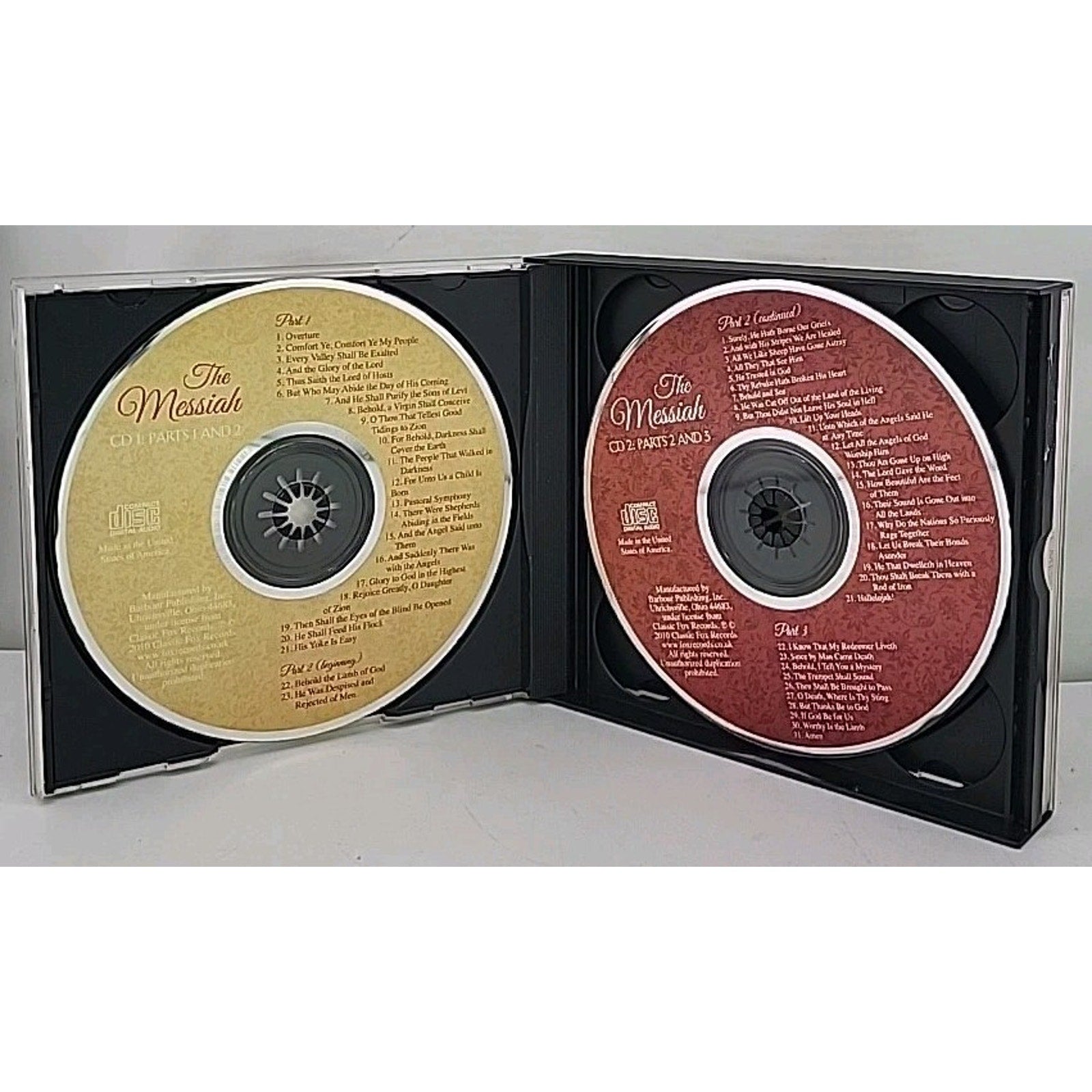 The Messiah - Audio CD By Various - *Disc 1 And 2 Only*